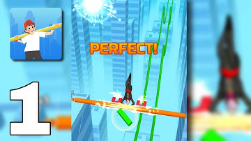 STUNT RAILS (Levels 1-5) Android & IOS Gameplay