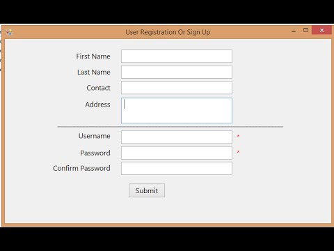 C# - Create User Registration Or Sign Up Form With SQL Server