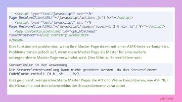 Verwendung von ScriptManager zum Einbinden von JavaScript in geschachtelten Master Pages in VS 2008