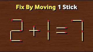 99% fail to solve this viral puzzle | Matchstick puzzle 2+1=7