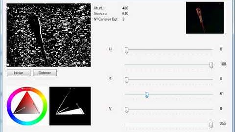 Color detection in Hsv with Emgu