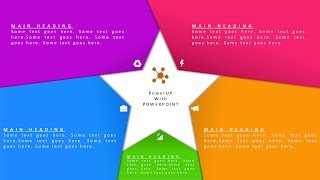 10.Create 5 step STAR shape infographic/PowerPoint Presentation/Graphic Design/Free Template