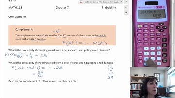 7.3 Counting Methods to Find Probability:Complements p16