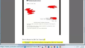 irs transcript: What is an IRS tax transcript, and how to request one?