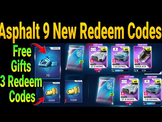 asphalt 9 redeem codes 2023 - Asphalt 9: Legends アスファルト9 