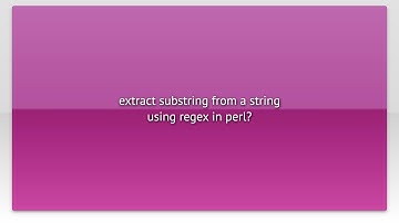 extract substring from a string using regex in perl?