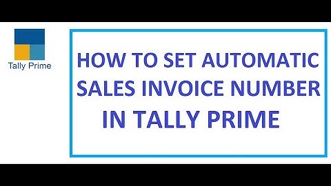 How to Set Automatic Sales Invoice Number in Tally Prime | Automatic Sales Voucher Number
