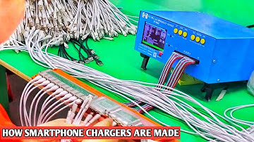 smartphone charger factory | How phone chargers are made 2023