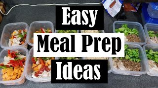 4 EASY MEAL PREP MEALS WITH ROTISSERIE CHICKEN