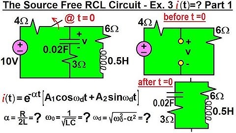 Electrical Engineering: Ch 9: 2nd Order Circuits (30 of 76) Source Free RCL Circuit: Ex. 3 Part 1