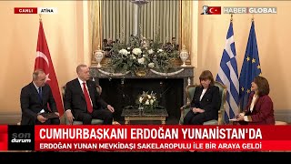 Canli Cumhurbaşkanı Erdoğan Yunanistanda