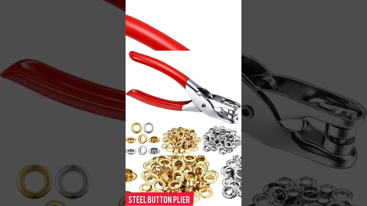 HOW ORDER BEST STEEL or plastic BUTTON PLIER ALL TYPES GROMMET PLIER PRICE