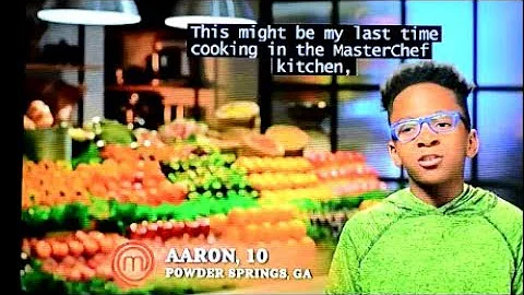 Aaron's Master Chef Jr Highlights May 7, 2019