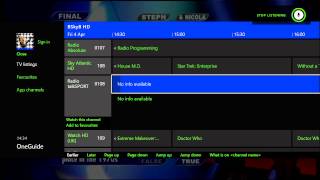 Xbox One Sky HD Box One Guide feature demo