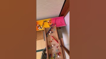 Marble Run (Marble Run Course with Rotating Buckets and Wooden Sound Devices) #7 #ASMR