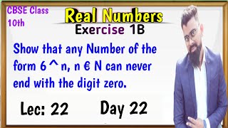 Show that any Number of the form 6 to the power n can never end with digit zero
