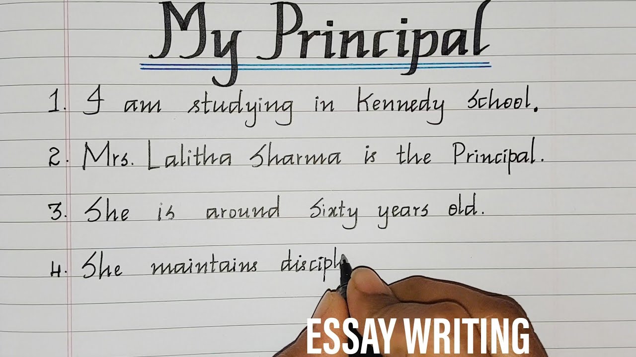 essay about my school principal