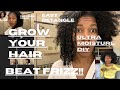 BEAT FRIZZ simple 5 minute hair mask to GROW YOUR HAIR, DEFINE CURLS, EASILY DETANGLE HAIR for weeks