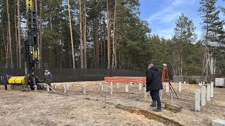 Монтаж свайного фундамента каркасного дома. Строй Профи Рязань
