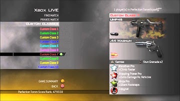 Modern Warfare 2 - Best Competitive Custom Classes