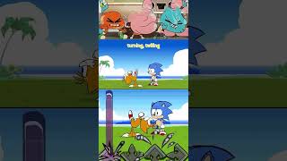 Spinning my Tails with Lyric vs The Amazing World of Gumball  - FNF mobile gameplay x Animation