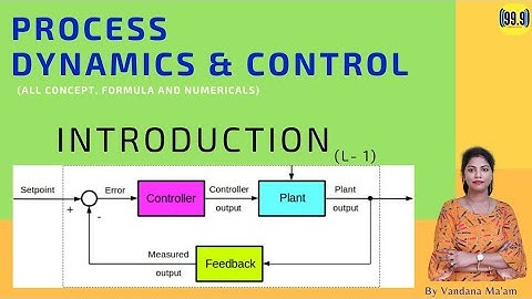 (L-1)INTRODUCTION TO PROCESS DYNAMICS AND CONTROL