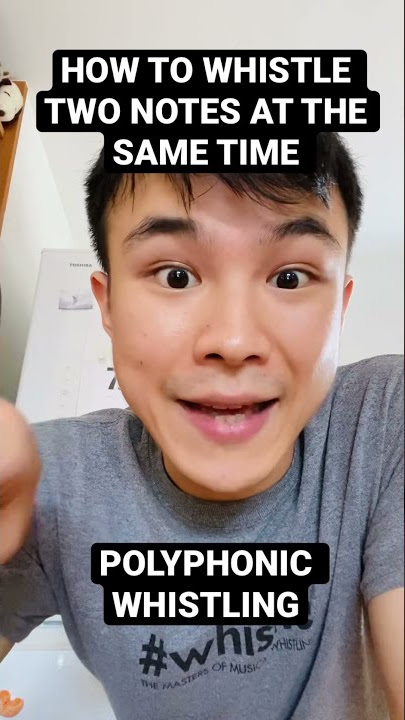 How to Whistle Two Notes at the Same Time (polyphonic whistling) #oneminutewhistlinglesson #shorts