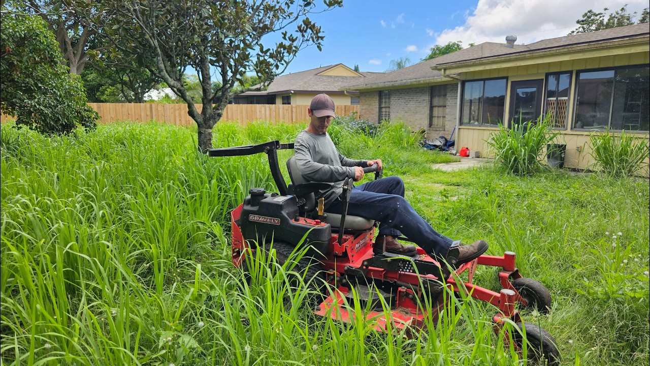 When His Mother Went to the Hospital, the Lawn Fell on Him