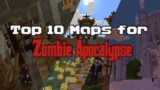 Top 10 Minecraft PE Maps for Zombie Apocalypse ( Link on description )