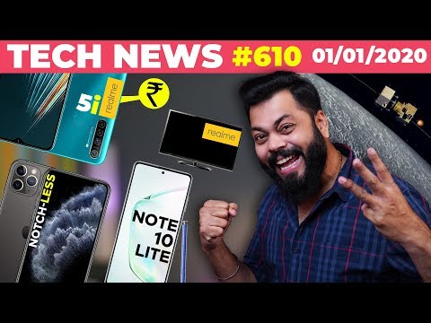 Realme TV, Realme 5i Price 😒, Galaxy Note 10 Lite Images,Chandrayaan 3, Notch-less iPhone😲-TTN#610