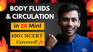 Body Fluids & Circulation FAST One SHOT!🔥 | Full Revision in 20 Min | NCERT | Class 11 | NEET