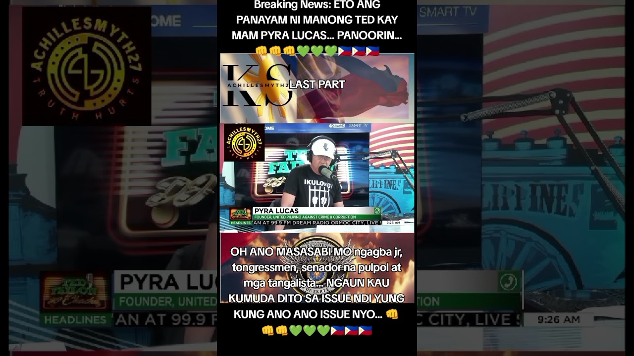 LAST PART: PANAYAM NI MANONG TED KAY MAM PYRA LUCAS. MATINDI TALAGA ITONG CORRUPTION SA PINAS 👊💚🇵🇭