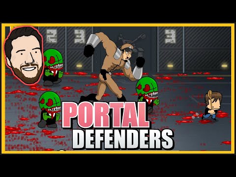 Portal Defenders - Classic Newgrounds-themed beat 'em up Flash game
