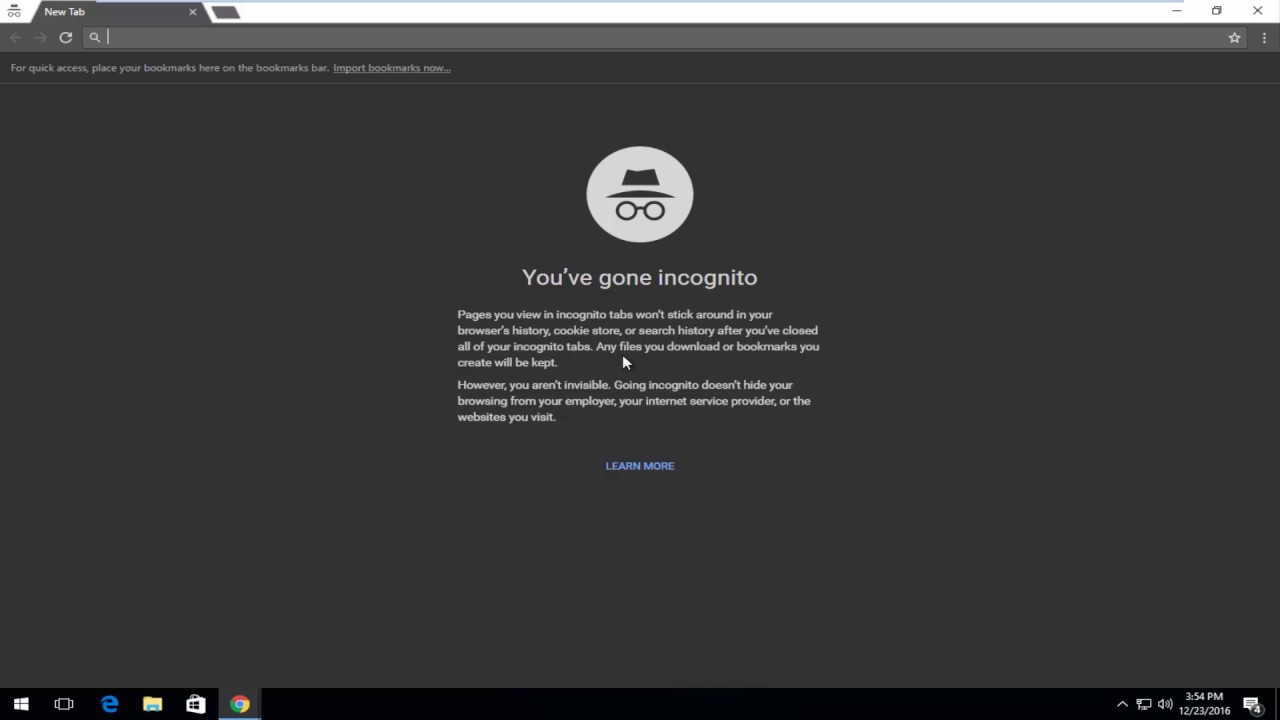 Incognito Mode Google Chrome