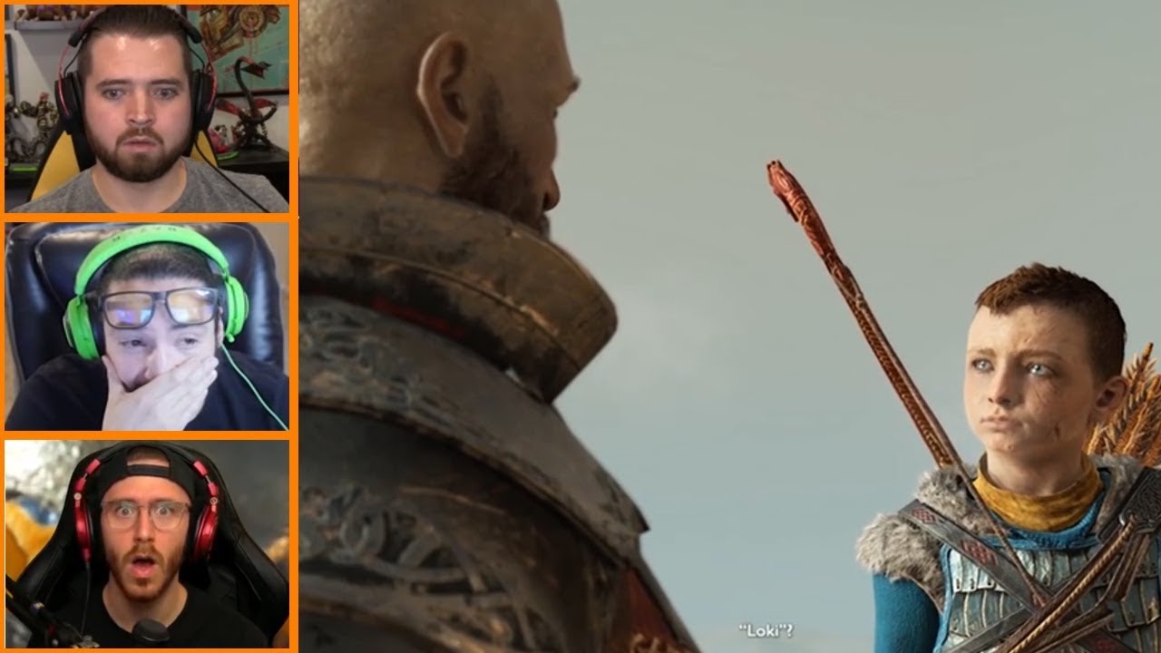 Let S Players Reaction To Atreus His True Name God Of War Ps4 Youtube