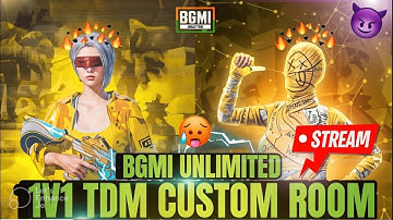 🚫1v1 TDM ROOM ||COSTEM ROOM GAMEPLAY #tdm #bgmi #live #pubg #battelgroundmobile_IN
