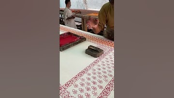 Blood red bold block print #blockprinting