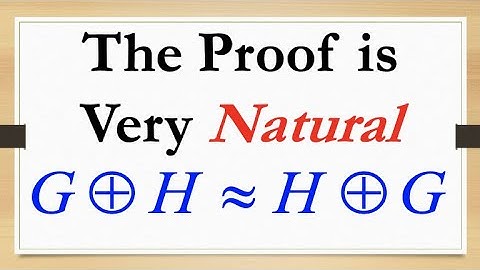 Prove G ⊕ H and H ⊕ G are Isomorphic Groups