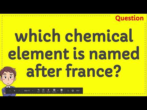 Video: Kādi ķīmiskie Elementi Ir Nosaukti Valstu Vārdā