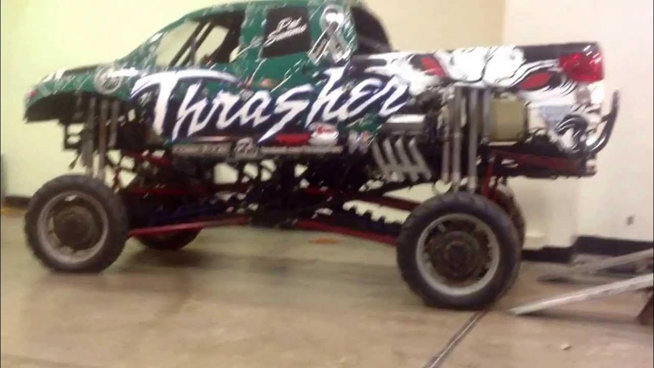monster jam Hartford CT loading trucks YouTube