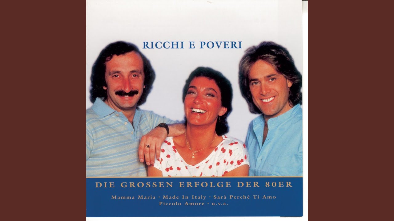 Mamma maria ricchi e. Группа Ricchi e Poveri. Рики и повери в молодости. Ricchi e Poveri обложка. Ричи повери в молодости.