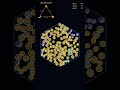 cosmic Hexagon zerog Three-Way Battle! #shorts #games #battleroyale #generativeart