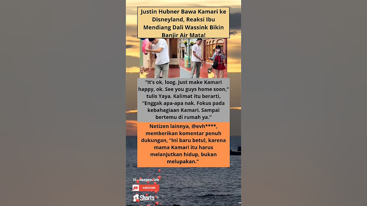 Justin Hubner Bawa Kamari ke Disneyland, ReaksiIbuMendiangDali WassinkBikinBanjirAir Mata #shorts