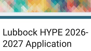 Hype Program Application | Carter Hammonds