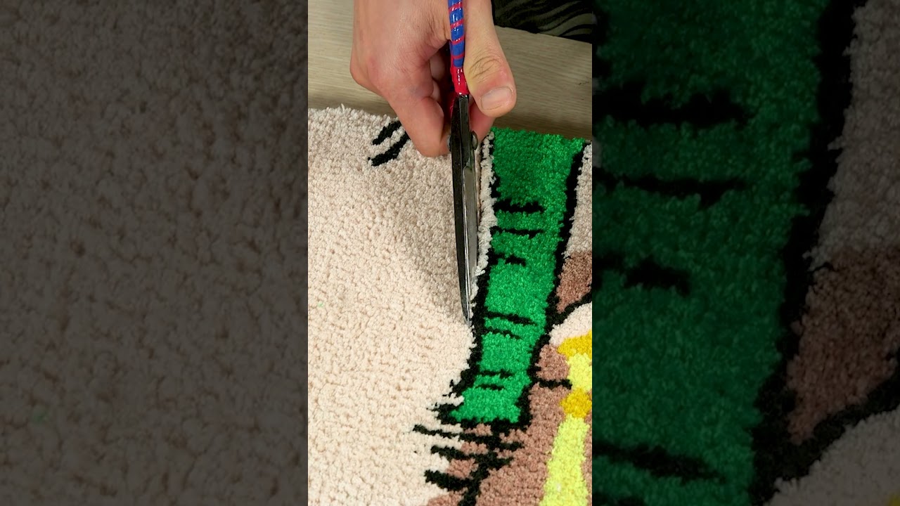 Rug Tufting || Clean a Roronoa Zoro - One Piece Rug