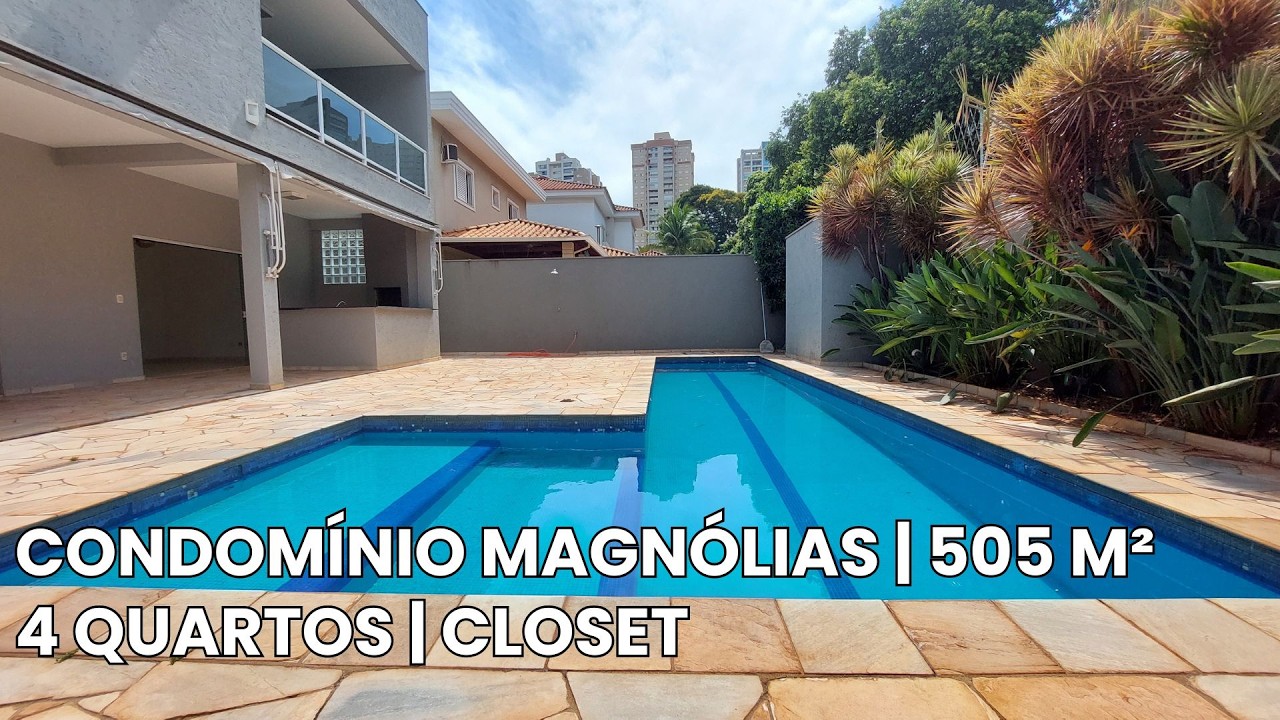 SOBRADO 376 M² CONDOMÍNIO MAGNÓLIAS | PISCINA | CLOSET | RIBEIRÃO PRETO/SP | R$ 2.650.000