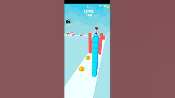 Cube stacker 3D Game level 168 #short