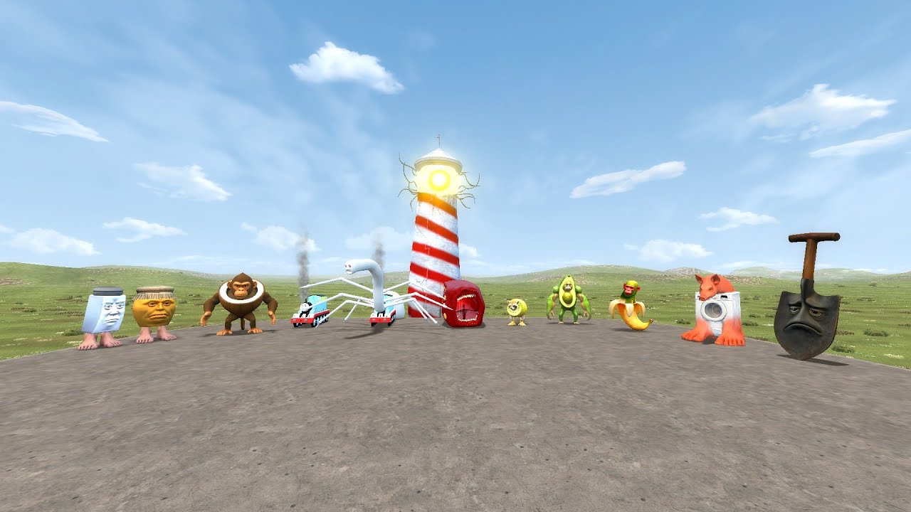 Everything Turned Into Monsters in GMod! 😱 Car Eater, Bus Eater, Cursed Thomas & Monster House