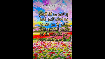 إِنَّ ٱلدِّينَ عِندَ ٱللَّهِ ٱلۡإِسۡلَٰمُۗ.سورة آل عمران.أيات (19).