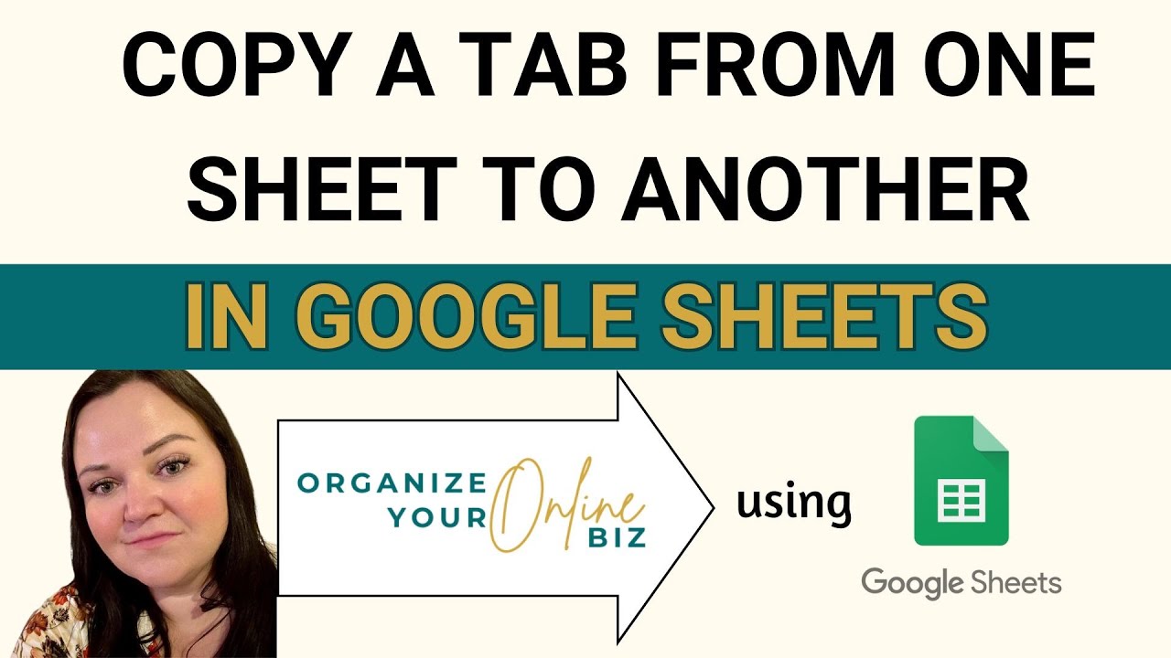 Copy A Tab From One Spreadsheet To Another YouTube Copy A Tab From One Spreadsheet To Another YouTube